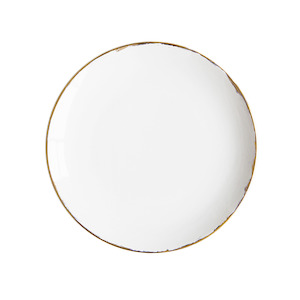 Made Of Tomorrow: Gold Gilded Stone Dinner Plate