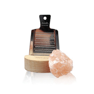 Rivsalt: Himalayan Salt & Grater Set