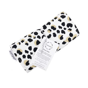 Eversweet Baby: Burp Cloth | Gold Fleck Leopard