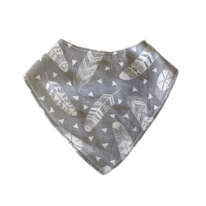 Dribble Bib | Grey Feather