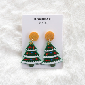 Christmas Tree Drop Earrings