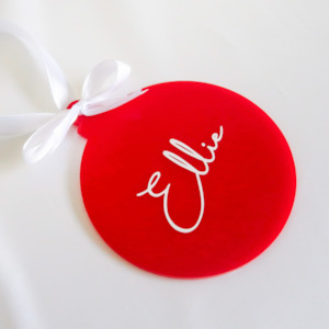 Luxe Christmas Bauble - Red