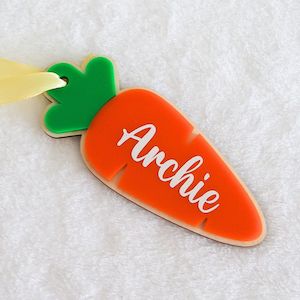 Personalised Easter Carrot Tag