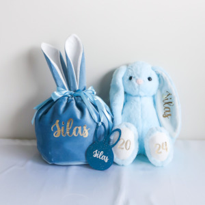 Easter Collection: Easter Velvet Bundle Set - Blue