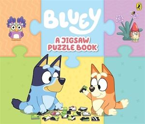 Books: Bluey: A Jigsaw Puzzle Book: Includes 4 Double-sided Puzzles