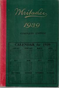 Whitaker's Almanack 1939