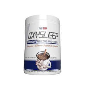 Health supplement: EHP Labs OxySleep Collagen Hot Cocoa