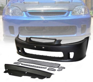 PLASTIC Honda Civic EK N1 Style Front Bumper (1995 - 1998)