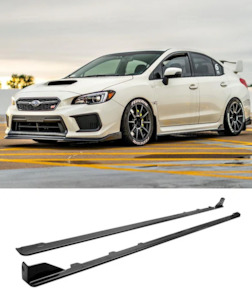 Subaru Impreza WRX STI CS Style Side Skirt Extensions - Plastic (VA 2014 - 2021)