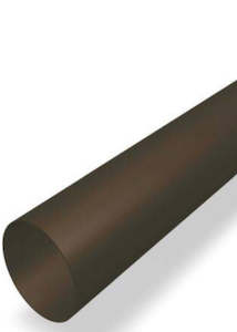 100mm aluminium p/coated d/pipe