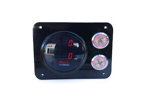 Dual Digital LED Gauge with Panel & Buttons