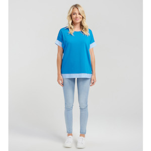 Womenswear: Luna Top Blue Check