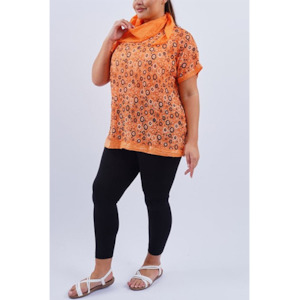 Italian Daisy Top S/S Orange