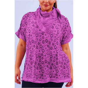 Italian Daisy S/S Top Fuchsia