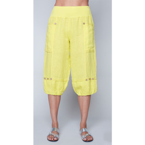 Womenswear: Italian Capri Pants Yellow