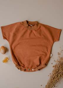 Baby wear: Short sleeve Romper ® -Gingerbread