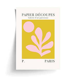 PAPIER DECOUPES PRINT MUSTARD