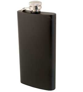 Stainless Steel, 5oz / 148ml Hip Flask black.