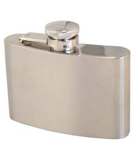 Stainless Steel 4oz / 118ml Hip Flask.