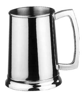 STAINLESS PLAIN TANKARD