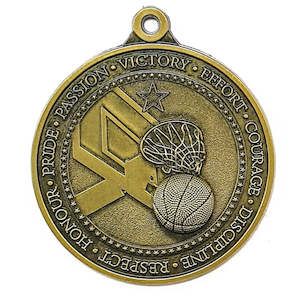 Basketball Honour Medal 50mm Mb201