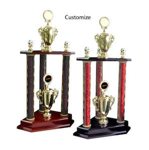 Three Post Trophy - (free 50mm Logo)