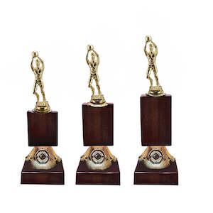 BROWN TOWER RISERS - BASKETBALL - (SELECT YOUR FIGURINE)