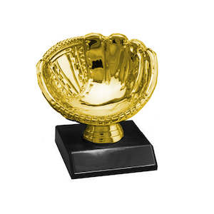 softball/baseball Mitt. - FREE TITLE PLAQUE