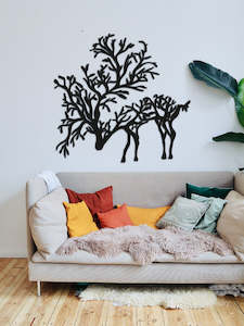 Tree Deer Wall Art