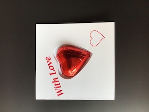 Valentines With Love Chocolate Gift Cards