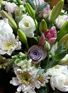 Chocolate: Florists Choice - blush pastel colours