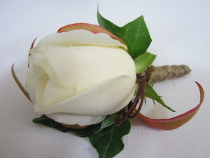 Buttonhole: White Rose