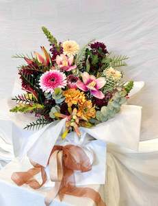 Florist: Autumnal Bouquet In Bag