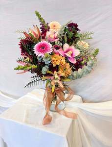 Autumnal Bouquet In Glass Vase