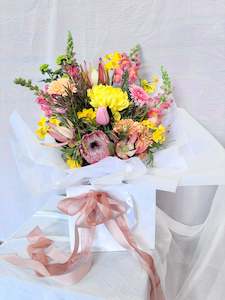 Florist: Bright Bouquet In Bag