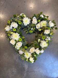 Sympathy Floral Heart