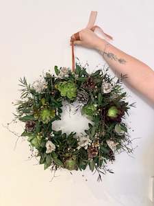 Fresh Christmas Wreath - The Textural One