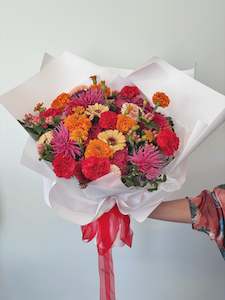 Florist: Mi Amor - My Love, a beautiful bunch of Pink, Orange and Red Florals