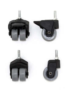 Big Green Egg Locking Caster Kit, 2"/5cm, 2 Locking, 2 Non-Locking for Wooden Tables