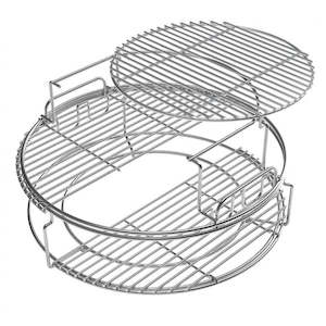 Big Green Egg EGGspander System, Large, 5 Piece, 3 Tier Rack (LARGE)