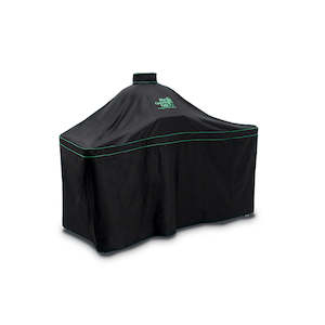 New Big Green Egg Xl Accessories: Big Green Egg Premium Ventilated Table Cover for XLARGE EGG with Acacia Table