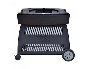 Ziegler & Brown BBQ Triple Grill Fixed Mobile Cart