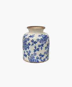 Gift: Blue Floral Vessel