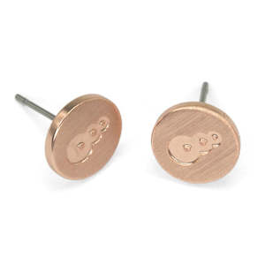 Gift: Rose Gold Twist Pikorua Earrings