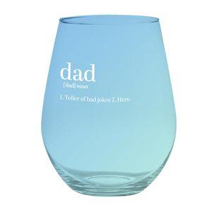 Gift: Jumbo Stemless Wine Glass - Dad