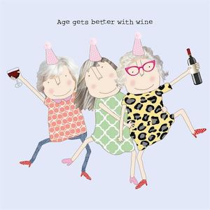 Rosie Made A Thing - Age Wine Girl - Birthday Card