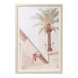 Modern Oasis Palm Glass Print 40x60"