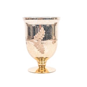 Burnished Gold Etched Votive