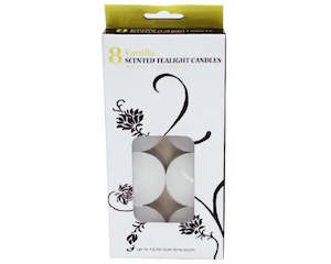 Gift: PACKET 8 4.5 HOUR SCENTED TEALIGHTS-WHITE