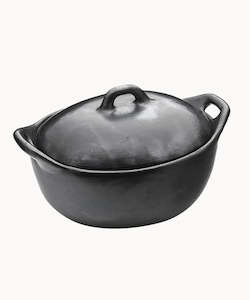 Gift: La Chamba Oval Casserole Dish with Lid (Size 4)